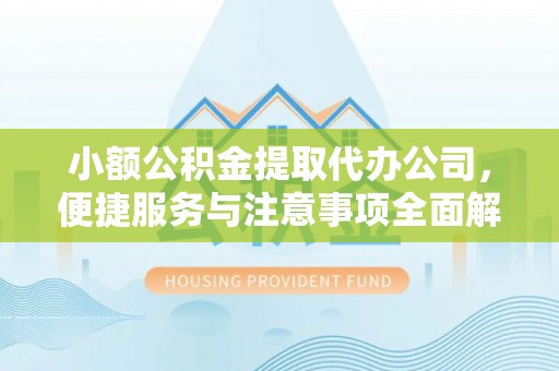 雨花台小额公积金提取代办公司，便捷服务与注意事项全面解析