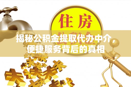 雨花台揭秘公积金提取代办中介，便捷服务背后的真相