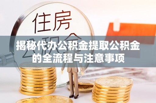 雨花台揭秘代办公积金提取公积金的全流程与注意事项