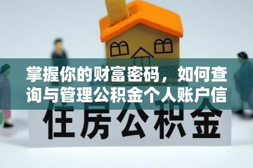 雨花台掌握你的财富密码，如何查询与管理公积金个人账户信息