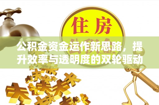 雨花台公积金资金运作新思路，提升效率与透明度的双轮驱动
