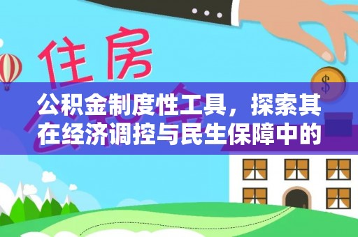 雨花台公积金制度性工具，探索其在经济调控与民生保障中的重要作用