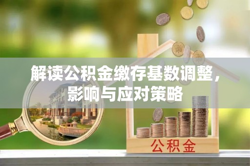 雨花台解读公积金缴存基数调整，影响与应对策略